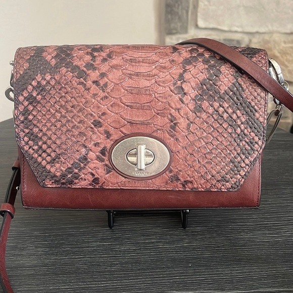 Coach Python Embossed Crosstown Crossbody - Picture 1 of 6